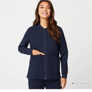 Figs Women's Utility Jacket - Navy Blue (M)